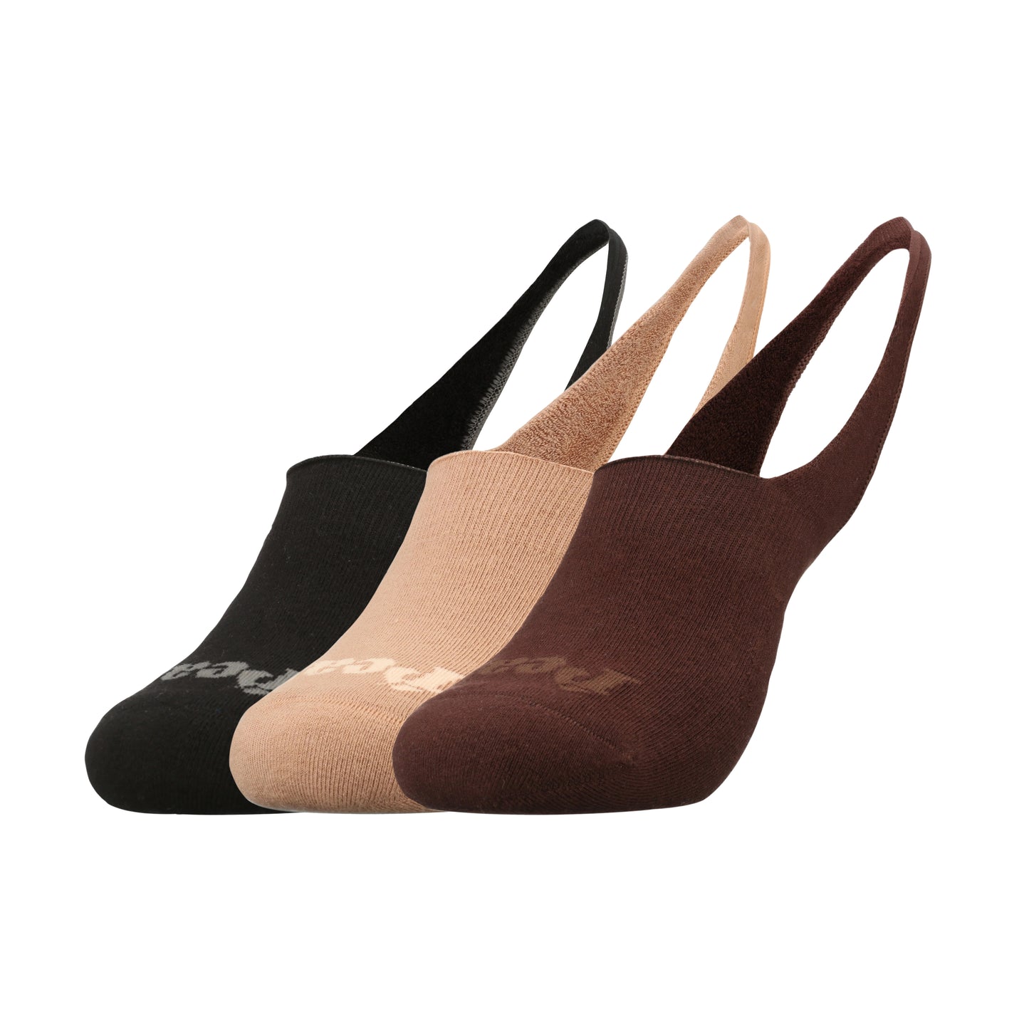 3 Pair Heelless  No-Show V2