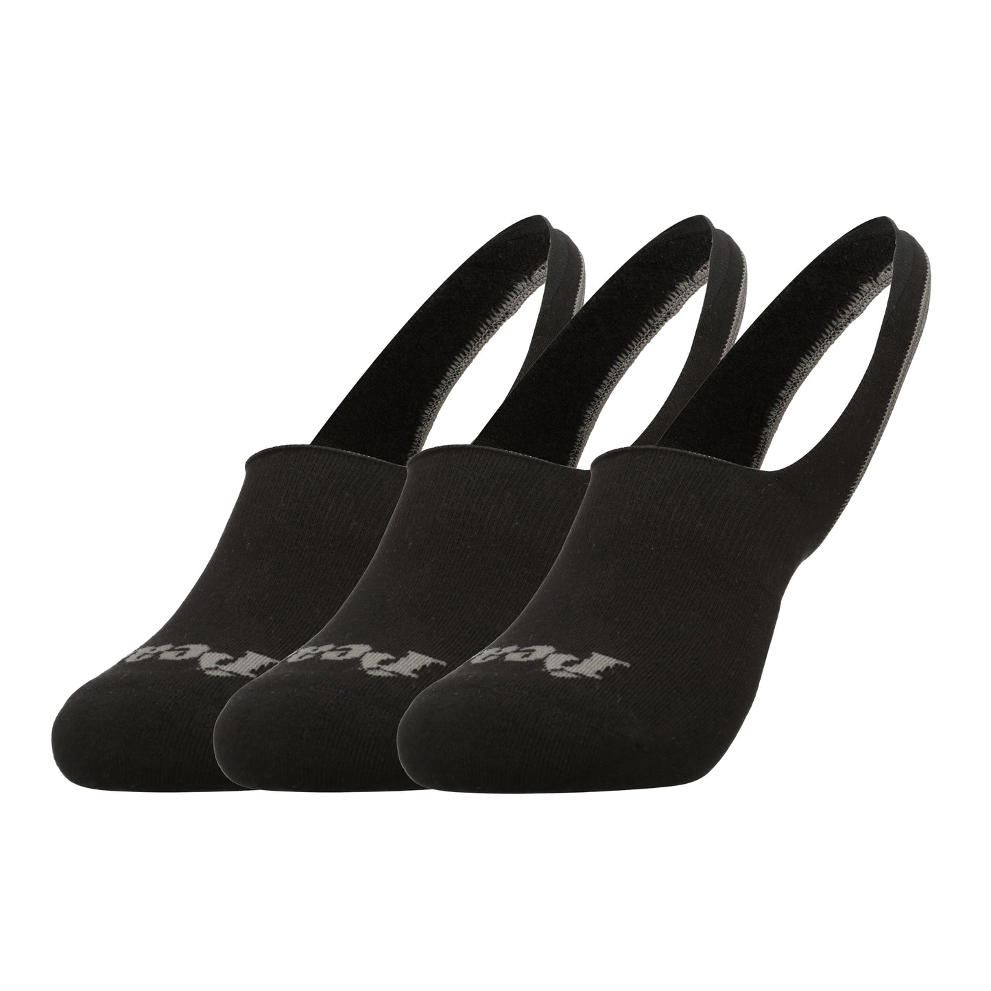 3 Pair Heelless  No-Show