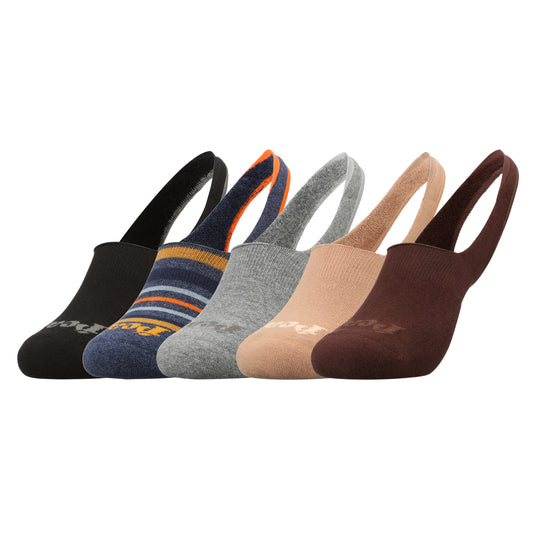 5 Pair Heelless  No-Show