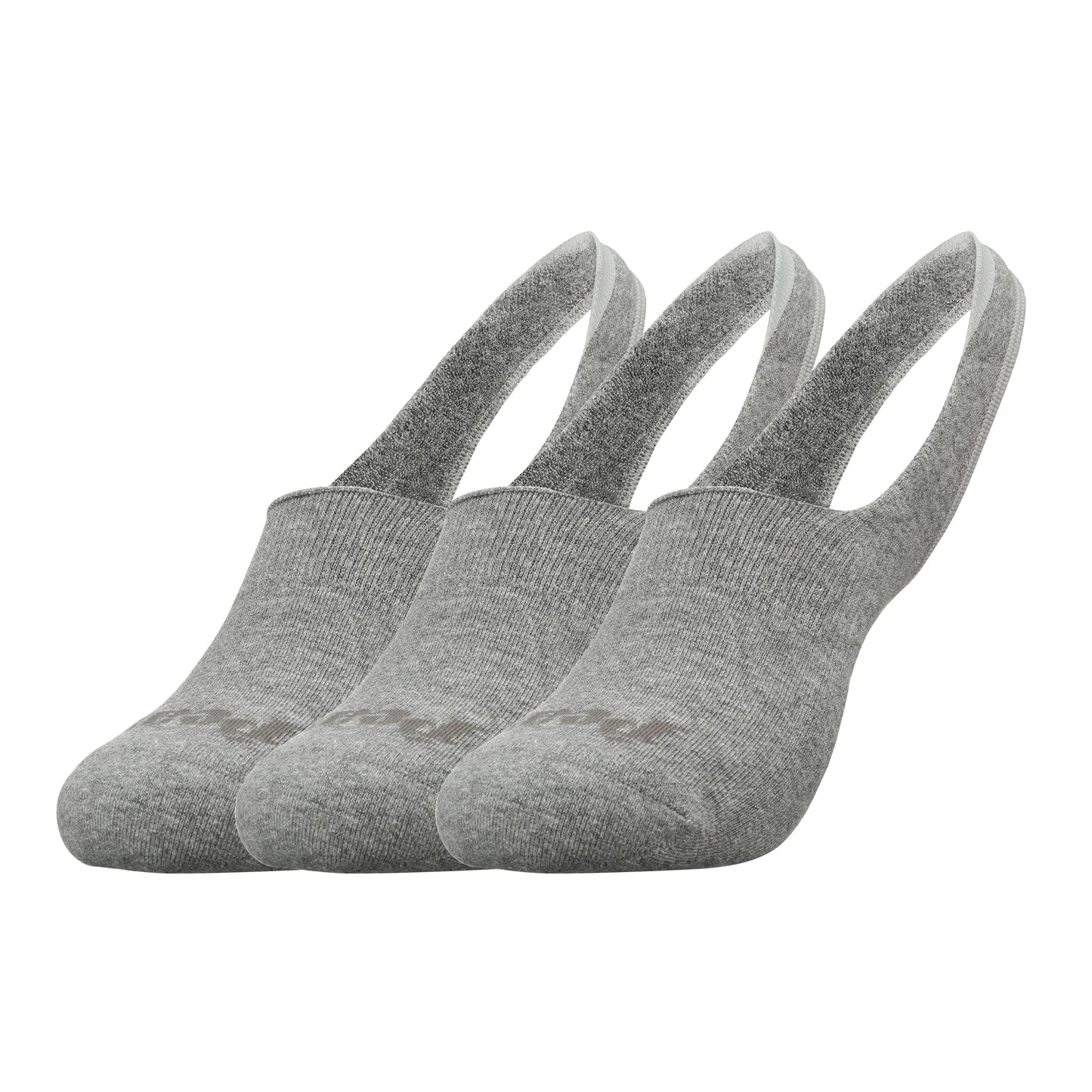 3 Pair Heelless  No-Show
