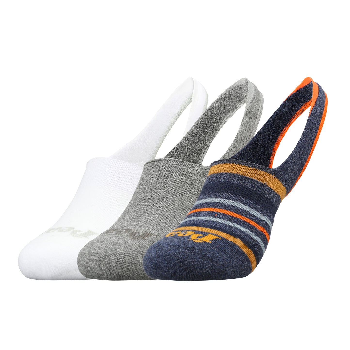 3 Pair Heelless  No-Show